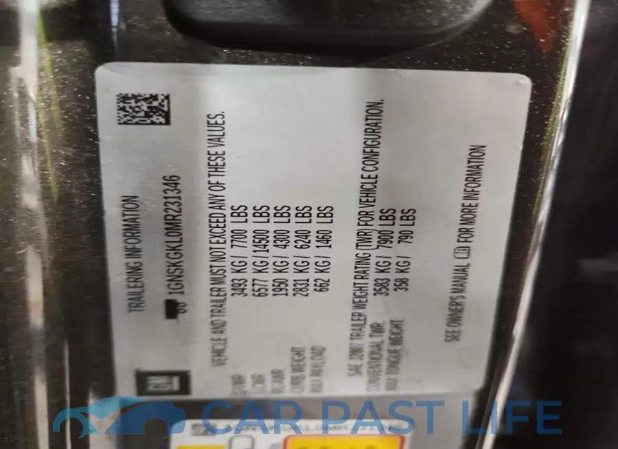 1GNSKGKL0MR231346# 13