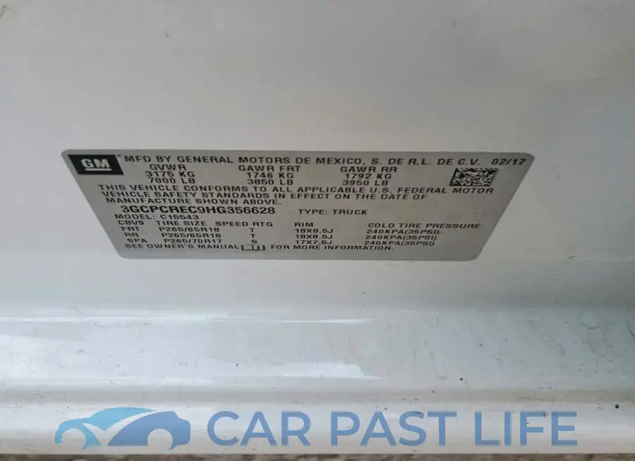 3GCPCREC9HG356628# 12