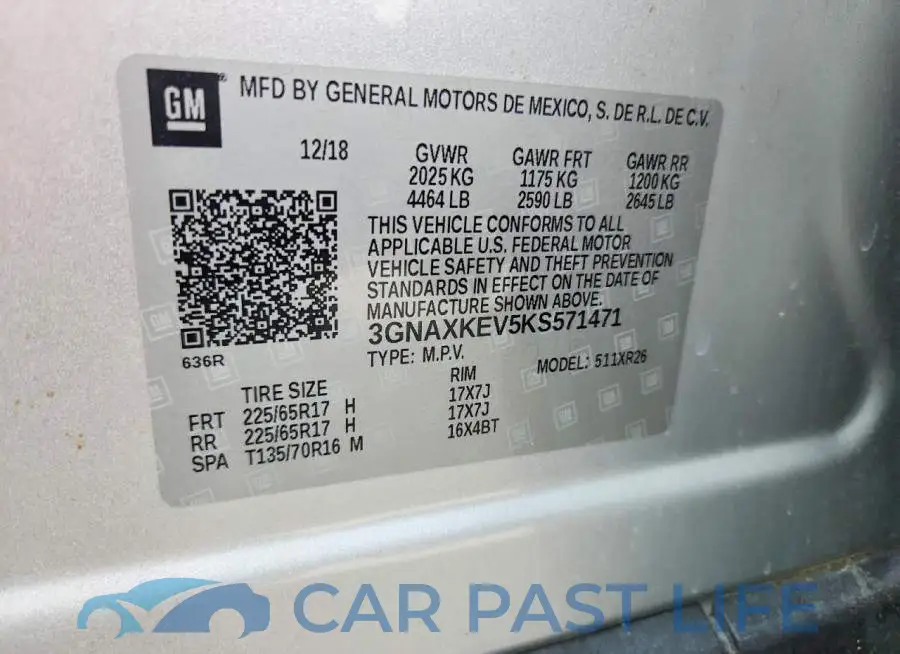 3GNAXKEV5KS571471# 13
