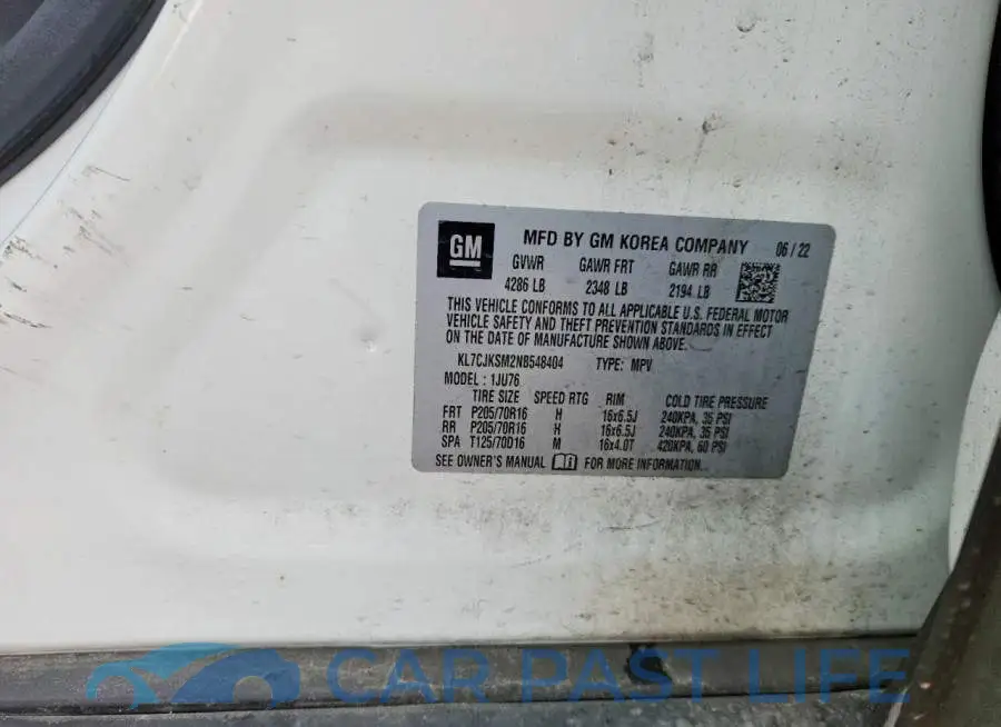 KL7CJKSM2NB548404# 13