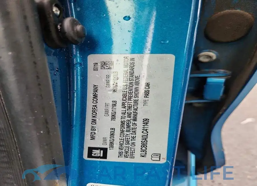 KL8CB6SA0LC411409# 13