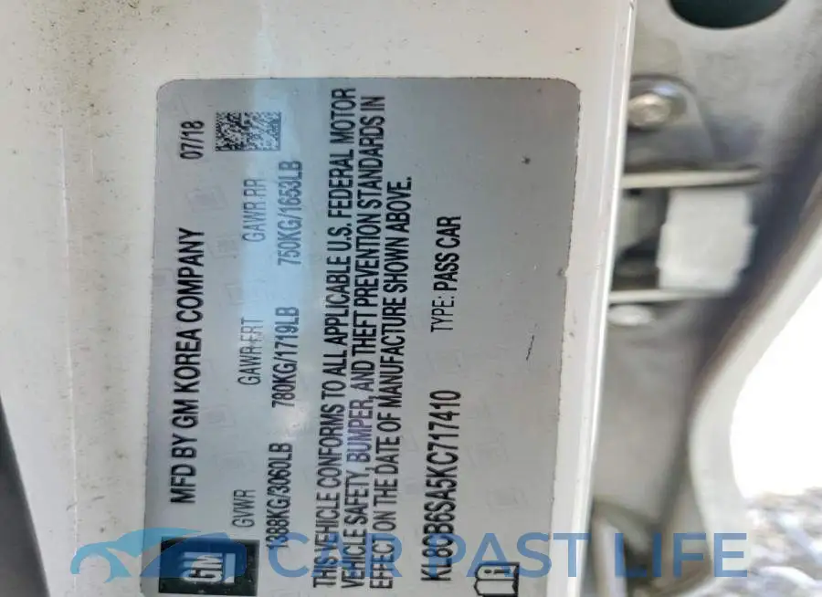 KL8CB6SA5KC717410# 12