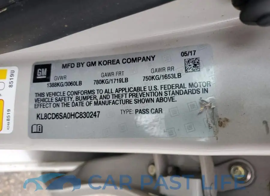 KL8CD6SA0HC830247# 12