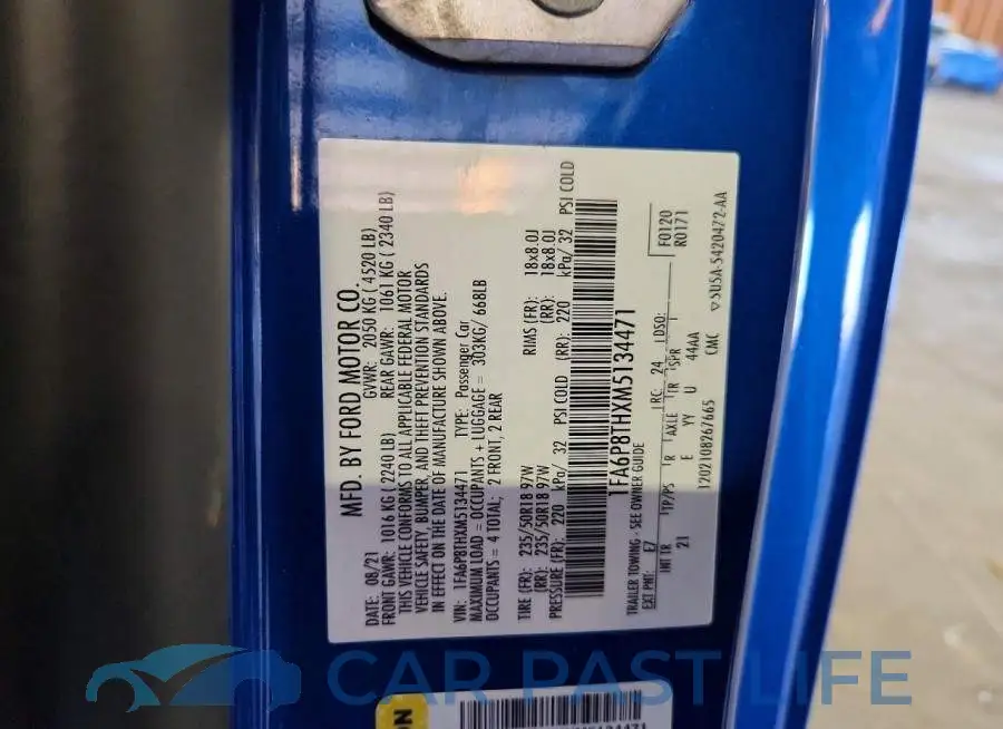 1FA6P8THXM5134471# 12