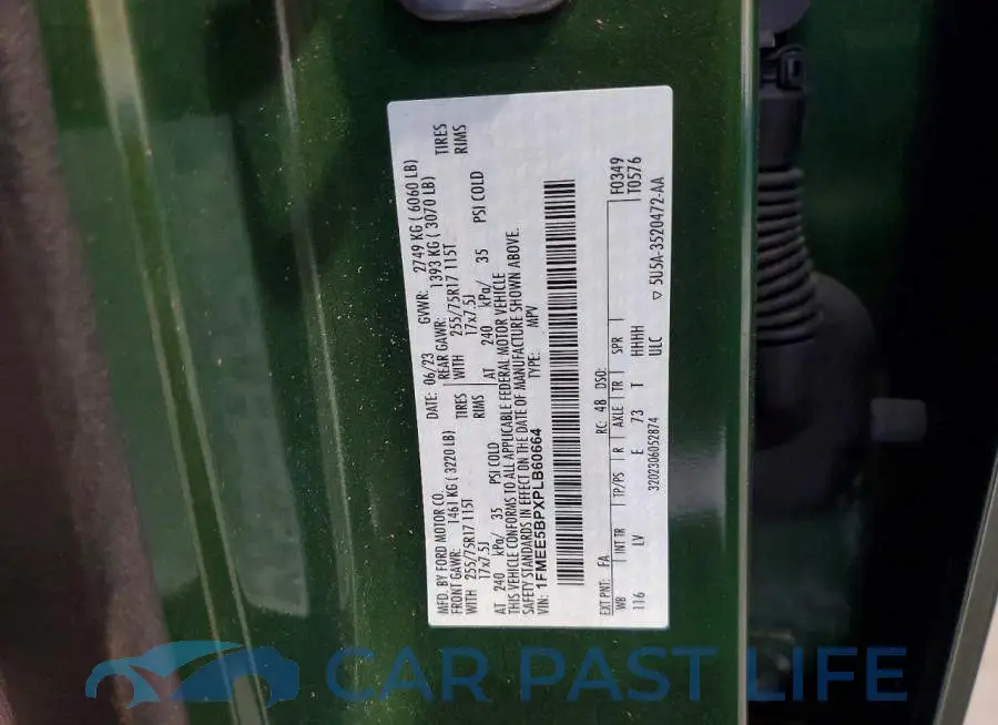 1FMEE5BPXPLB60664# 13