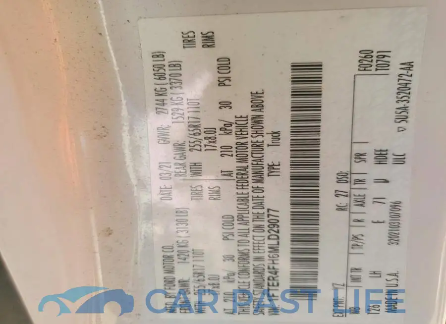 1FTER4FH6MLD29077# 12
