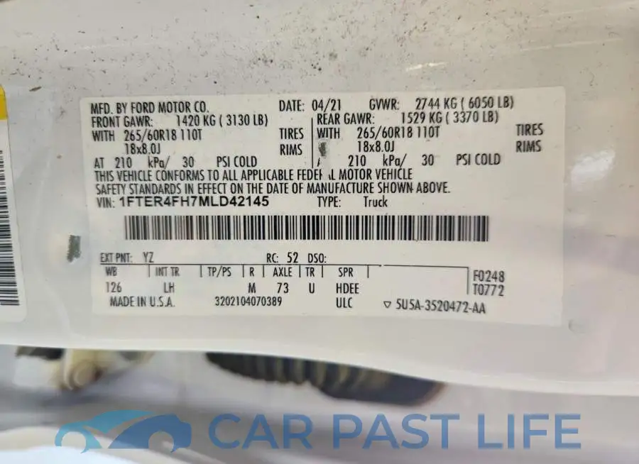 1FTER4FH7MLD42145# 12