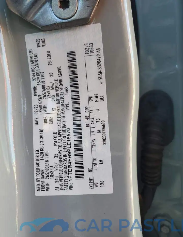 1FTER4FH9PLE15570# 12