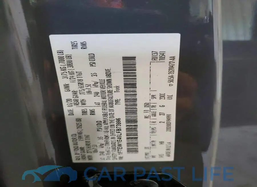 1FTEW1E46LFB73996# 12