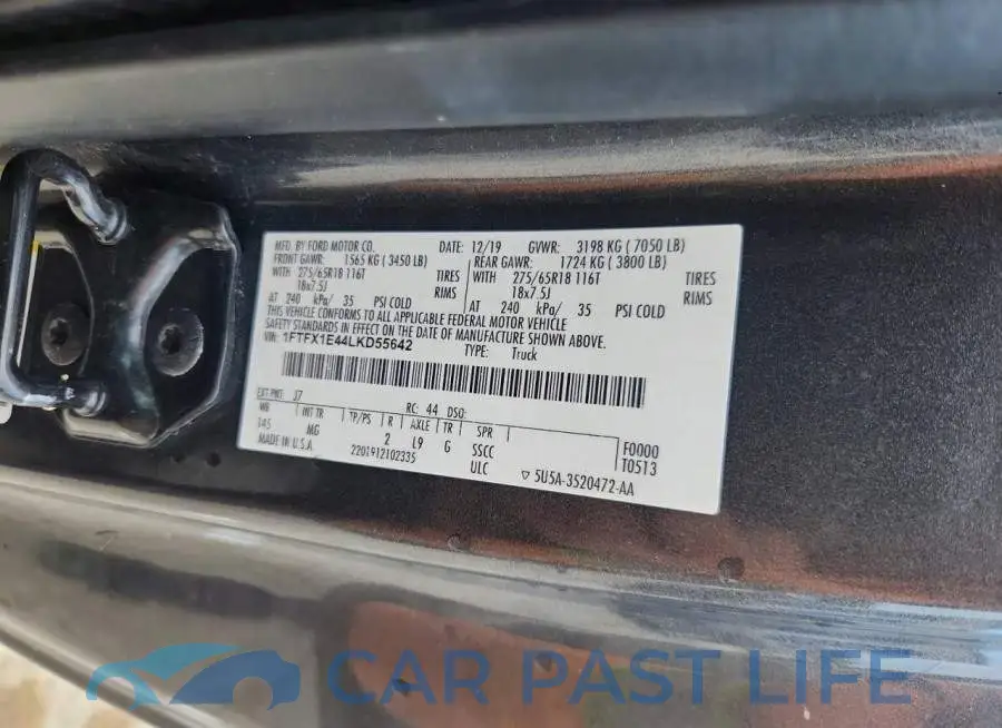 1FTFX1E44LKD55642# 13