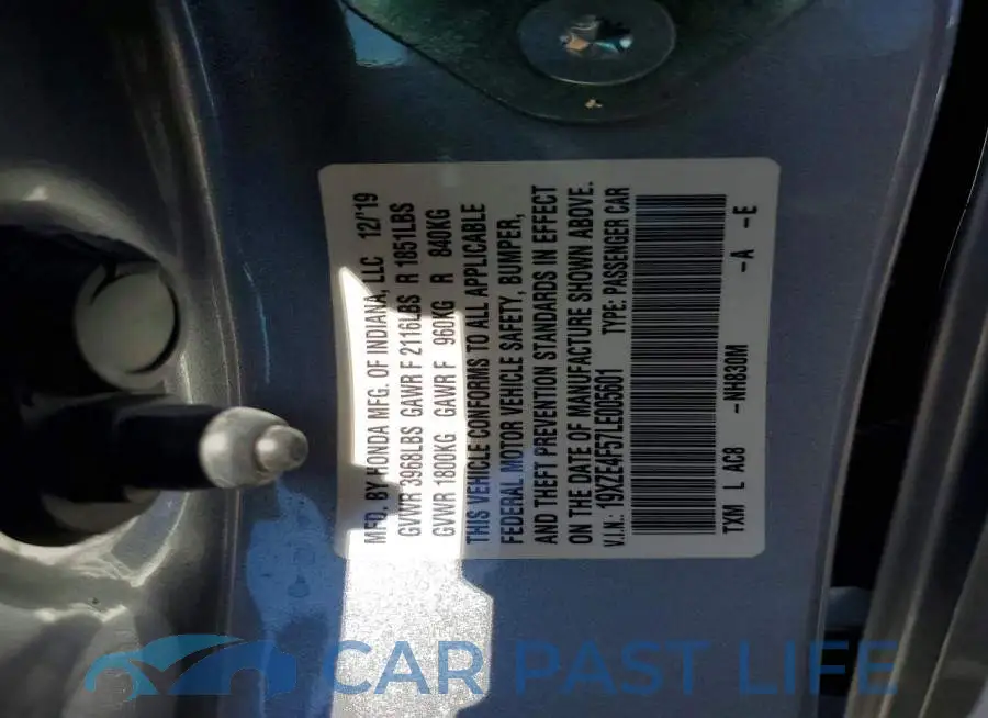 19XZE4F57LE005601# 12