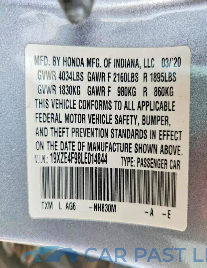 19XZE4F98LE014844# 12
