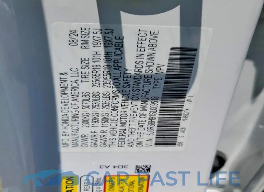 5J6RS6H91SL009518# 13