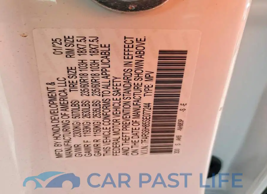 7FARS6H85SE077244# 13
