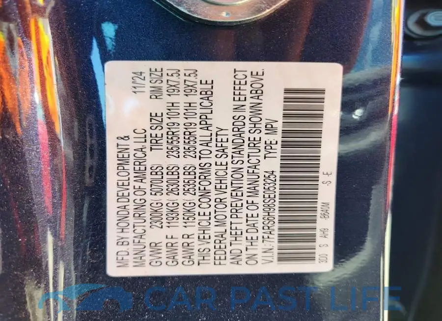 7FARS6H98SE053254# 13