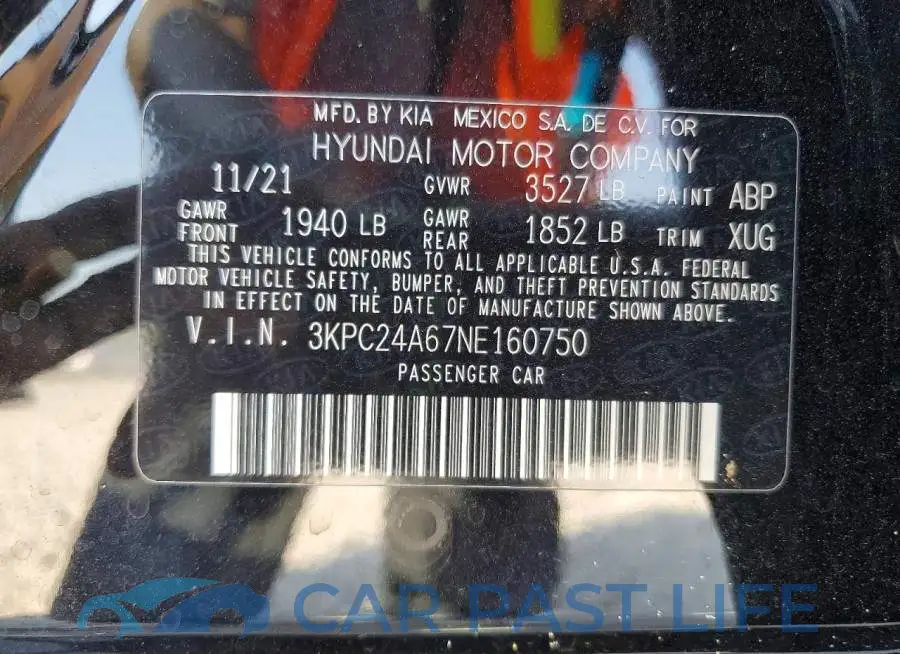 3KPC24A67NE160750# 12