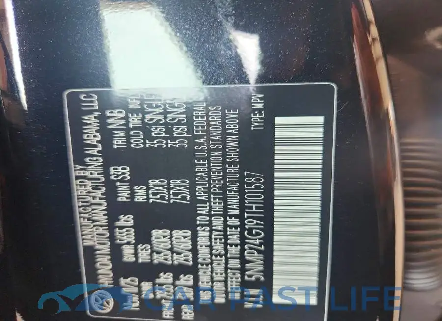 5NMP24G19TH101587# 13