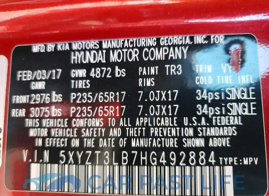 5XYZT3LB7HG492884# 13