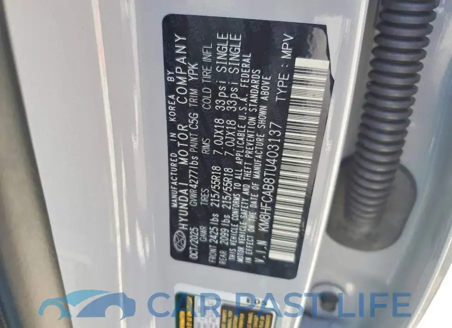 KM8HFCAB8TU403137# 13