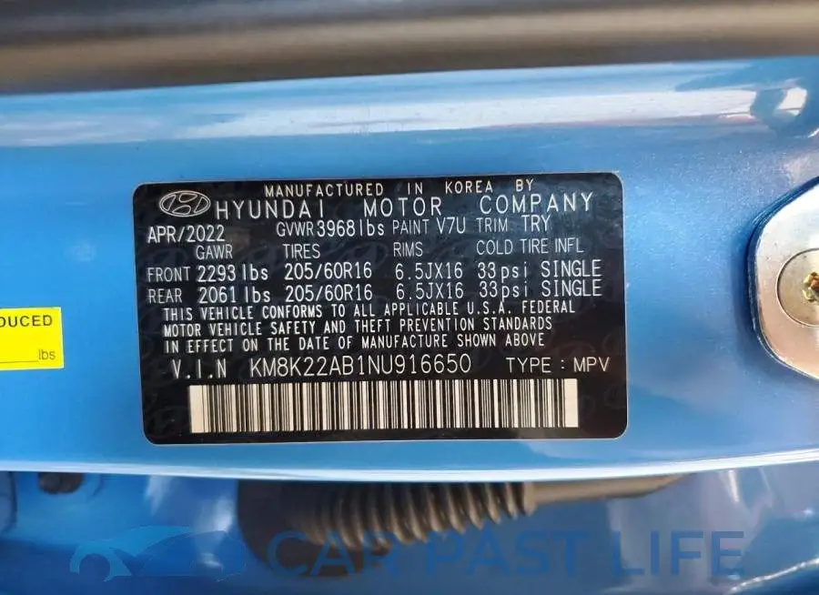 KM8K22AB1NU916650# 13