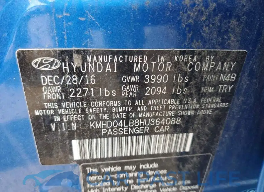 KMHD04LB8HU364088# 12