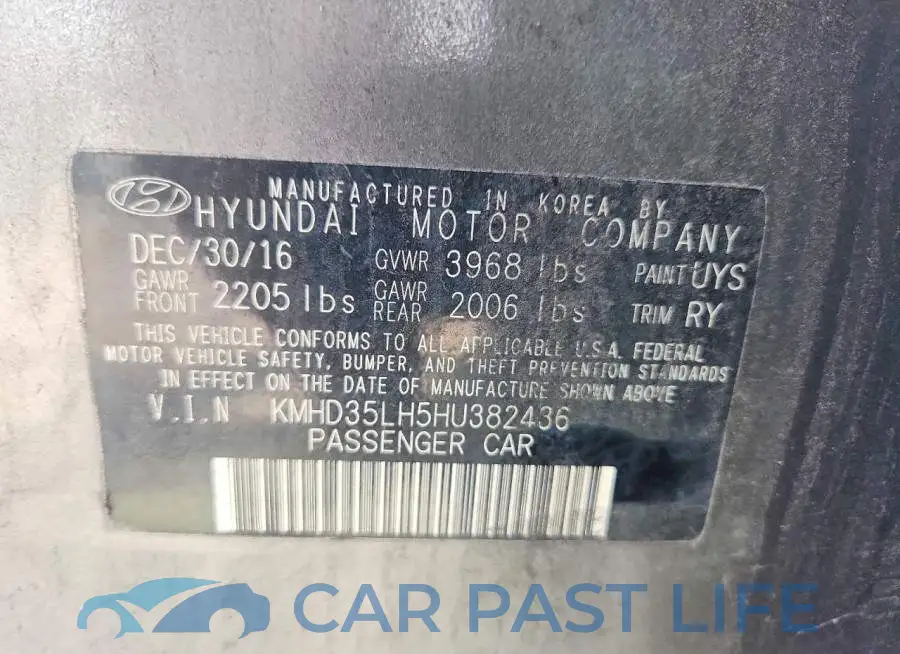 KMHD35LH5HU382436# 12