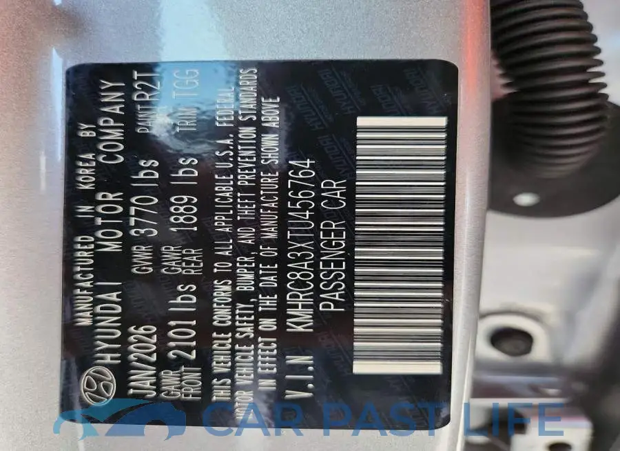 KMHRC8A3XTU456764# 13