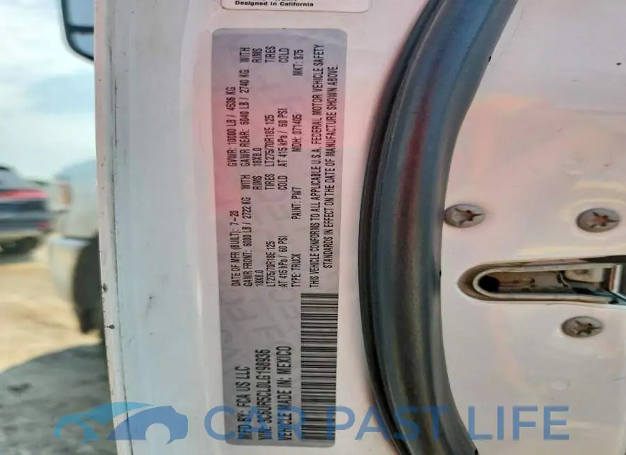 3C6UR5CL0LG198936# 12