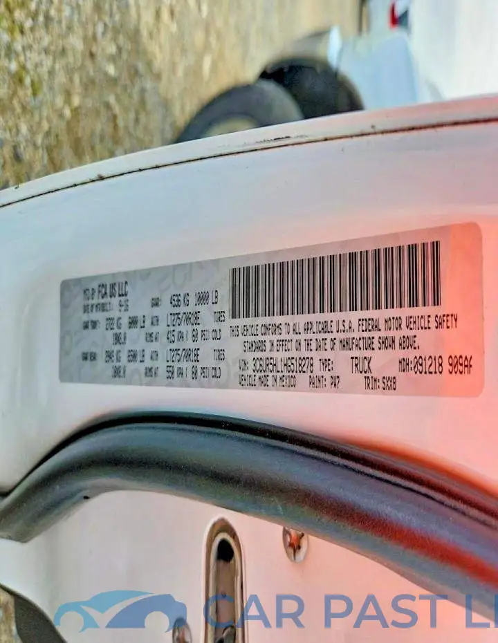 3C6UR5HL1HG518278# 12