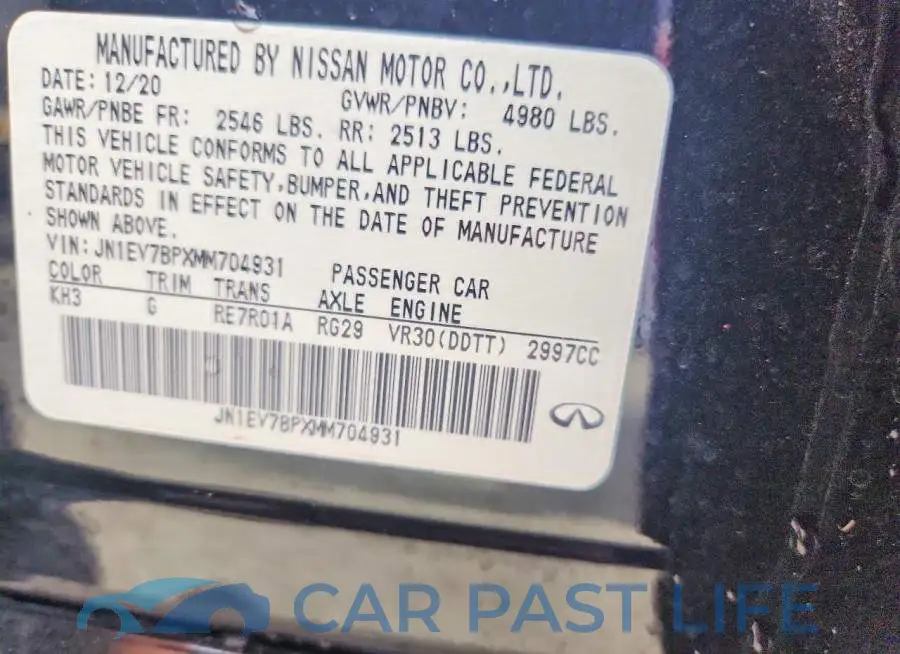 JN1EV7BPXMM704931# 12