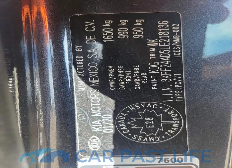 3KPF24AD5LE218136# 12
