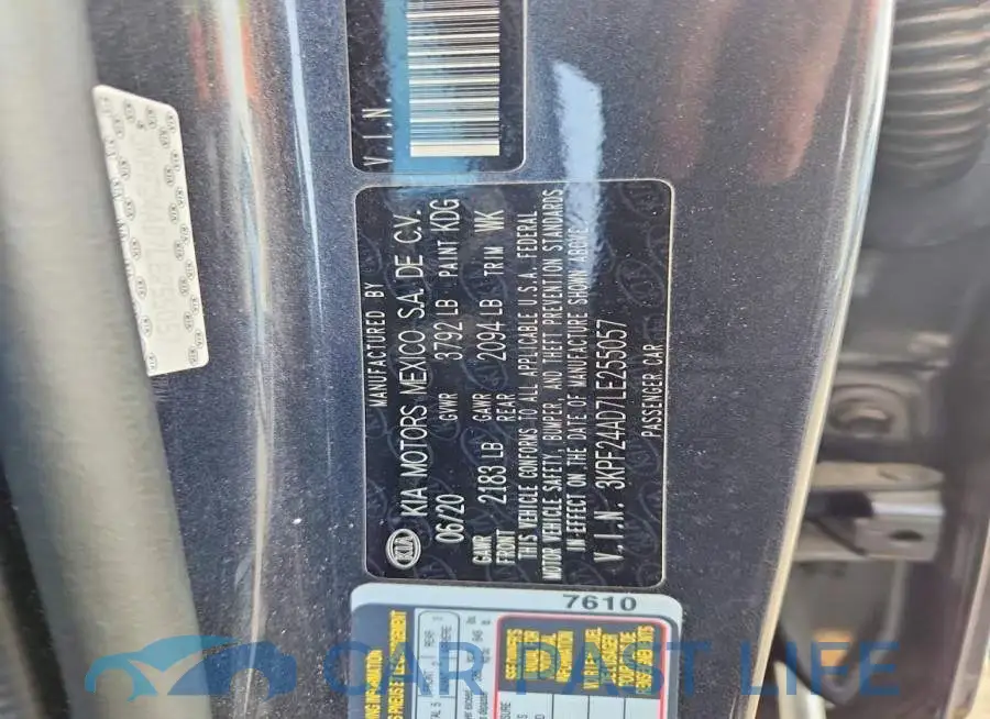 3KPF24AD7LE255057# 13