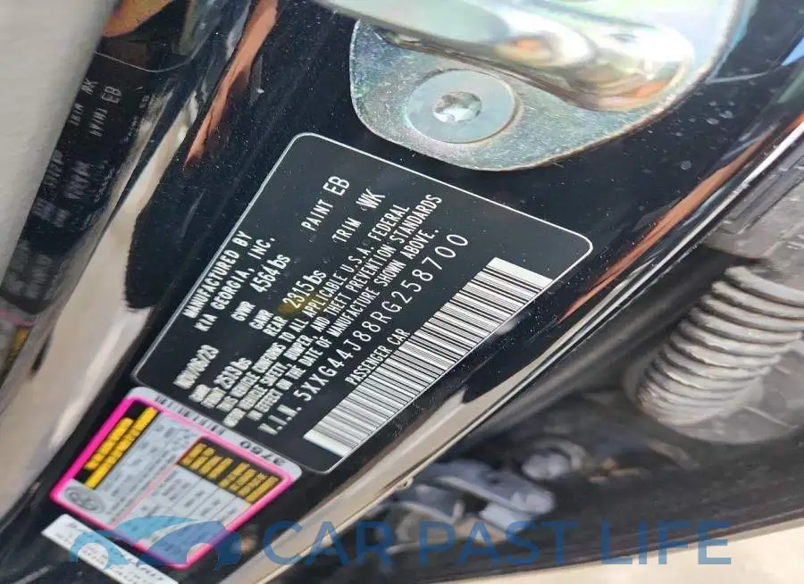 5XXG44J88RG258700# 12