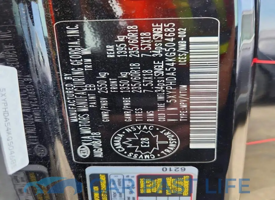 5XYPHDA54KG504685# 13