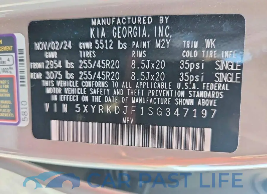 5XYRKDJF1SG347197# 14