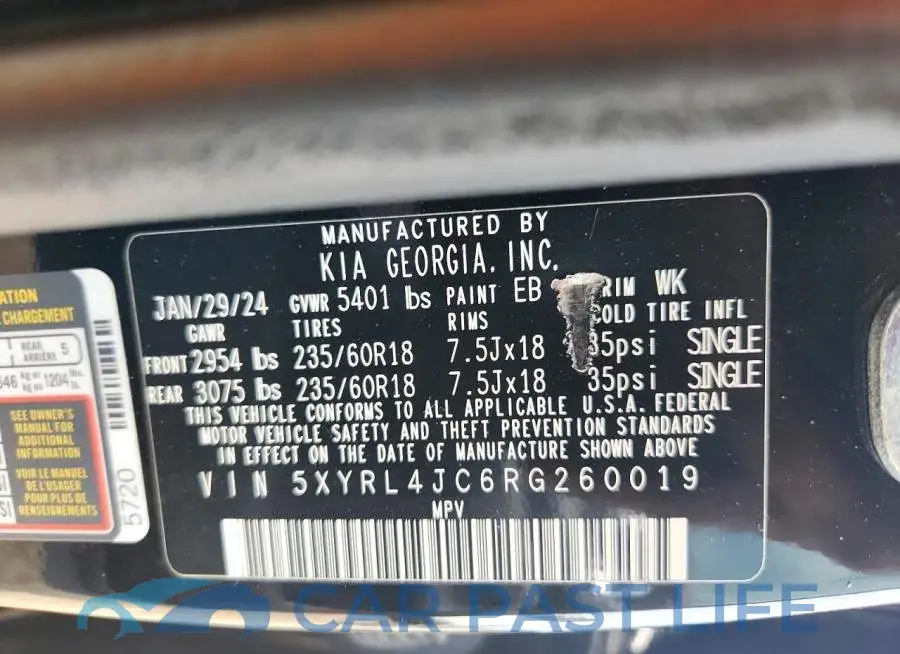 5XYRL4JC6RG260019# 14