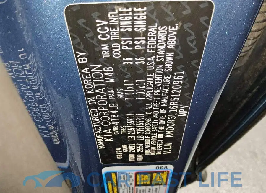 KNDCR3L16R5120961# 12
