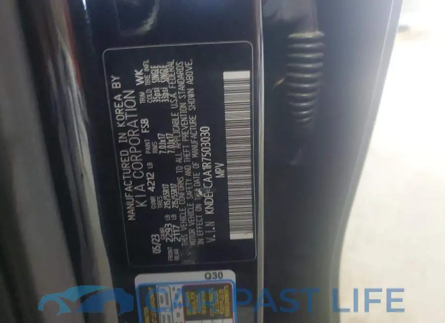 KNDERCAA1R7503030# 13