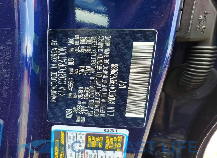KNDETCA79R7629688# 13