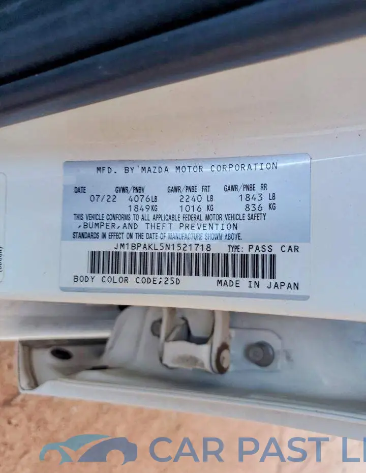 JM1BPAKL5N1521718# 13