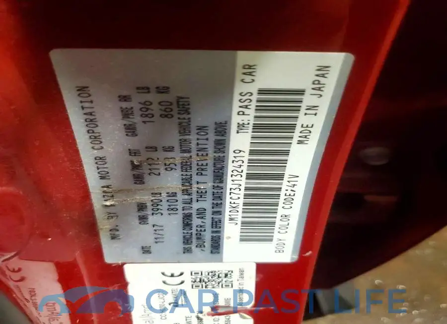 JM1DKFC73J1324319# 12