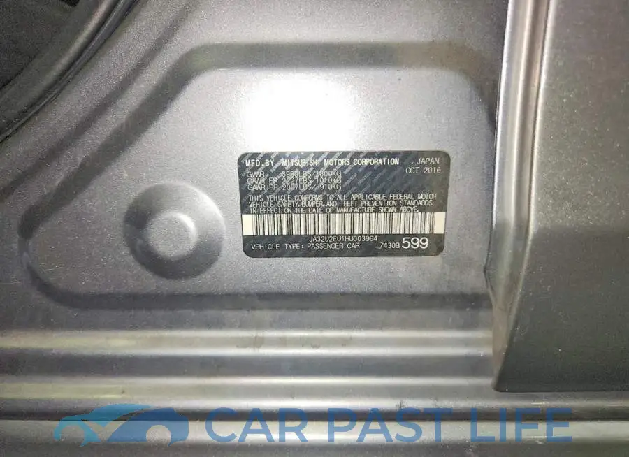 JA32U2FU1HU003964# 12