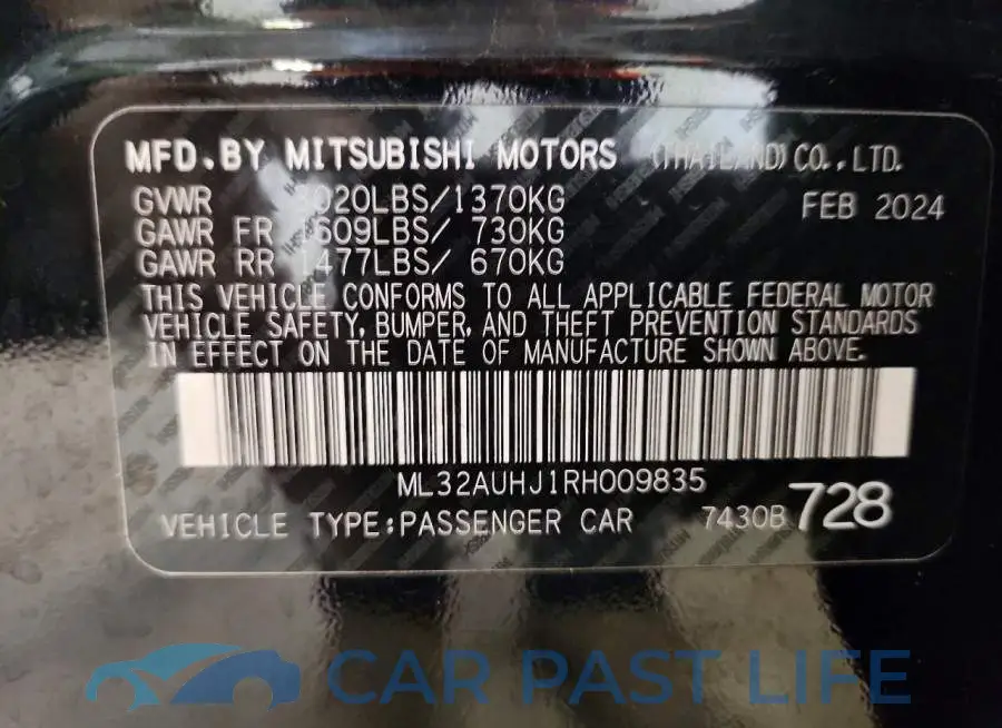 ML32AUHJ1RH009835# 12