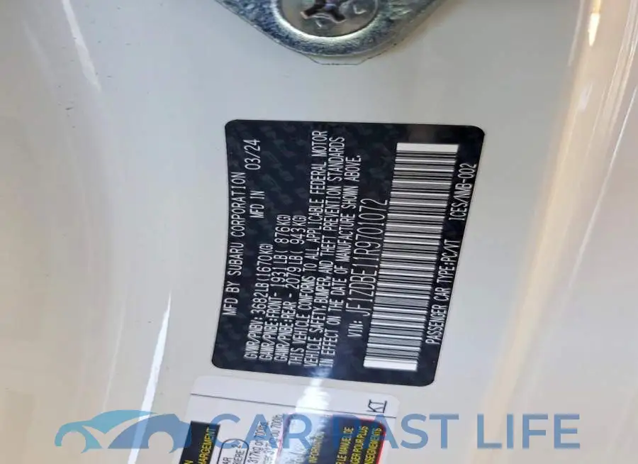 JF1ZDBE11R9701072# 12
