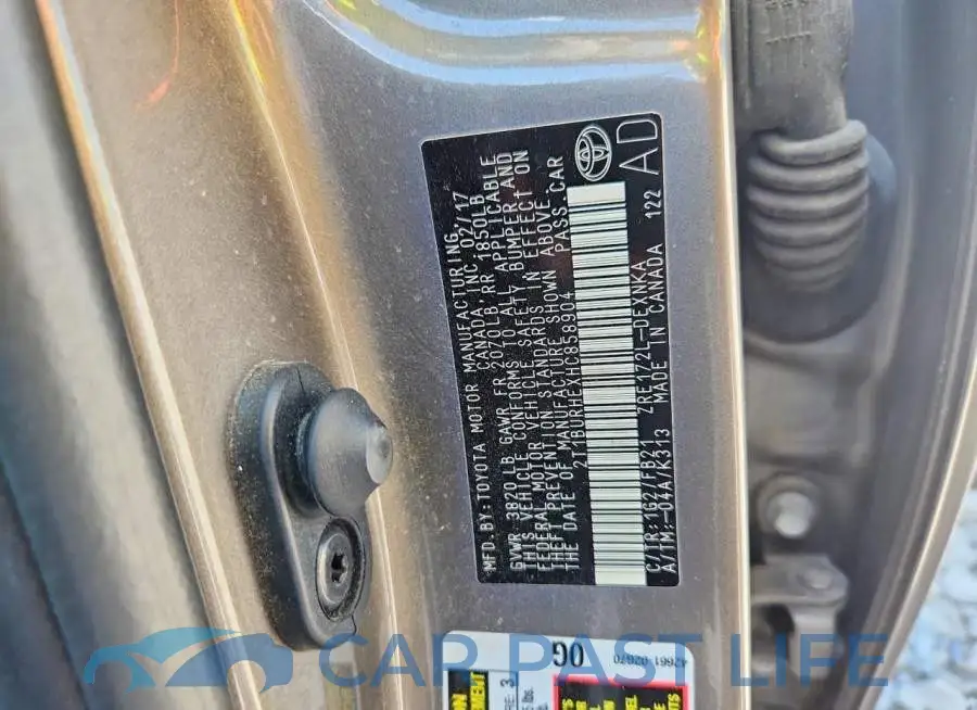 2T1BURHEXHC858904# 12