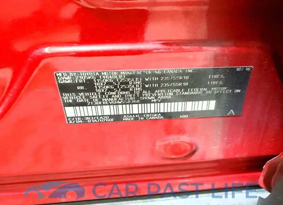 2T3DFREV6HW558368# 13