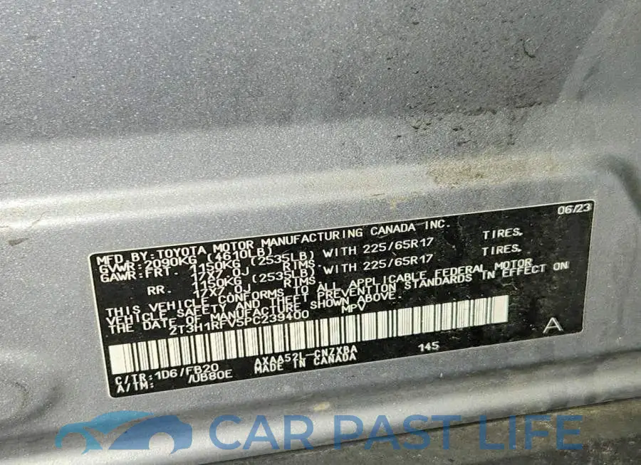 2T3H1RFV5PC239400# 13