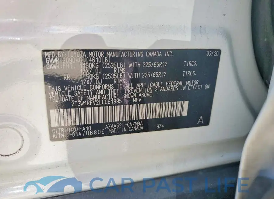 2T3W1RFV2LC061995# 14