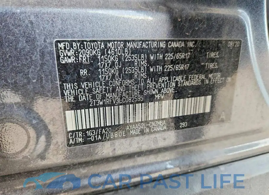 2T3W1RFV3LC082595# 14