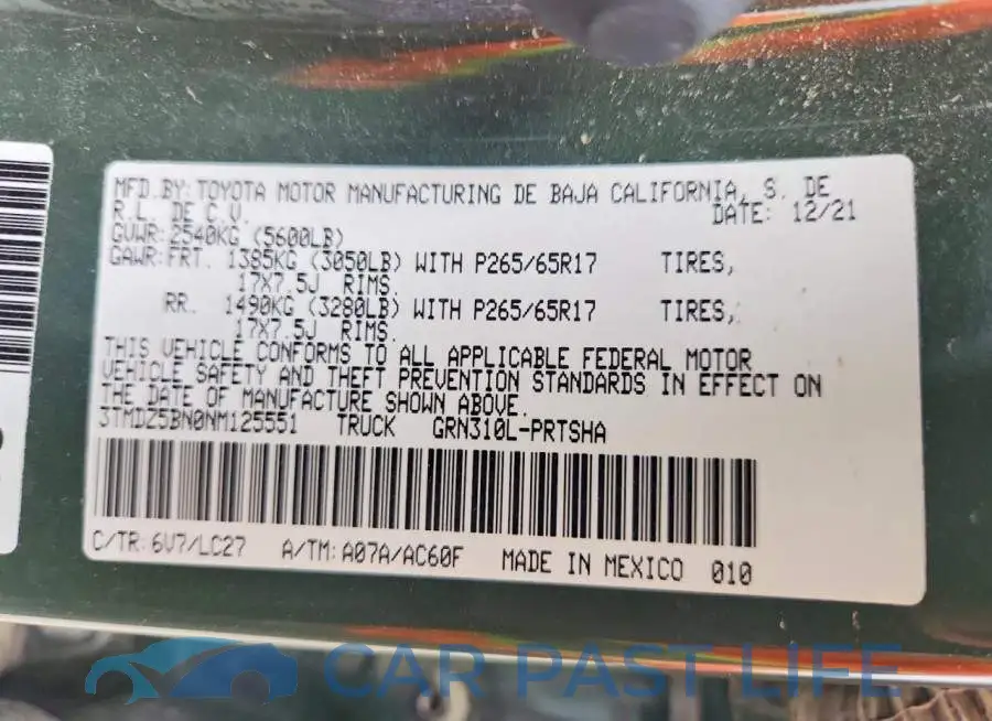 3TMDZ5BN0NM125551# 12
